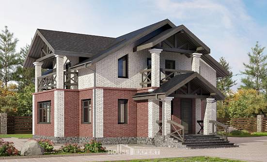 160-014-Л Проект двухэтажного дома, простой загородный дом из поризованных блоков Кашин | Проекты домов от House Expert