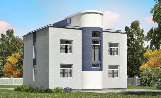 180-005-П Проект двухэтажного дома, простой коттедж из твинблока Бологое | Проекты домов от House Expert