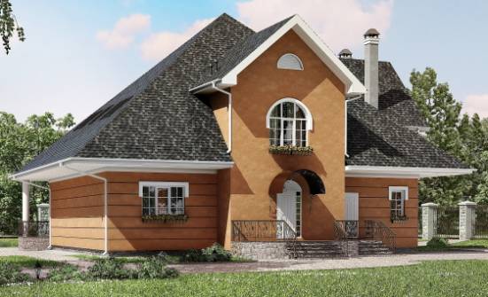 310-001-П Проект двухэтажного дома с мансардой, просторный дом из бризолита Бологое | Проекты домов от House Expert