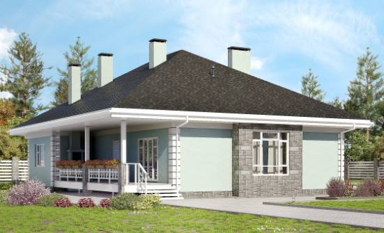 135-003-Л Проект одноэтажного дома, небольшой дом из газосиликатных блоков Зубцов | Проекты домов от House Expert