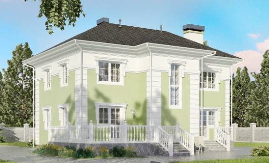 155-005-П Проект двухэтажного дома, бюджетный загородный дом из керамзитобетонных блоков Тверь | Проекты домов от House Expert