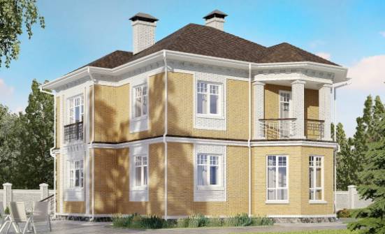 160-001-Л Проект двухэтажного дома, красивый домик из газосиликатных блоков Зубцов | Проекты домов от House Expert