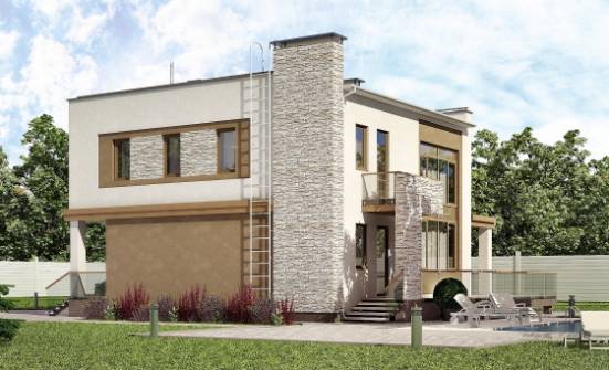 185-001-П Проект двухэтажного дома, просторный загородный дом из бризолита Вышний Волочёк | Проекты домов от House Expert