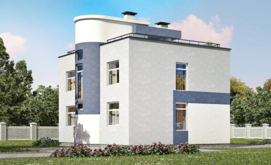 180-005-П Проект двухэтажного дома, простой коттедж из твинблока Бологое | Проекты домов от House Expert