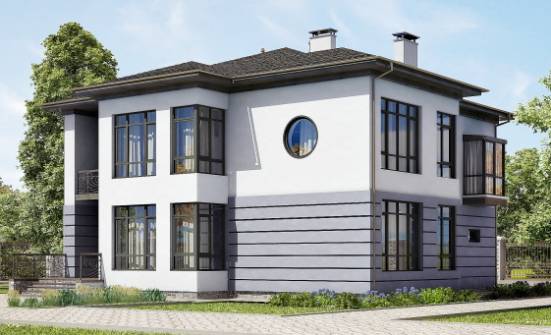 300-006-Л Проект двухэтажного дома, гараж, большой дом из кирпича Бежецк | Проекты домов от House Expert