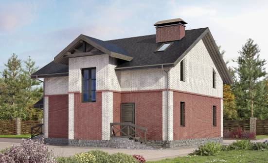 160-014-Л Проект двухэтажного дома, простой загородный дом из поризованных блоков Кашин | Проекты домов от House Expert