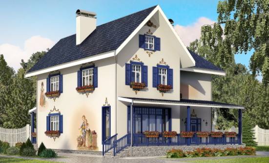 180-003-П Проект двухэтажного дома, небольшой дом из кирпича Калязин | Проекты домов от House Expert