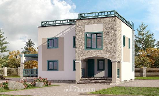 150-010-П Проект двухэтажного дома, уютный дом из кирпича Кашин | Проекты домов от House Expert