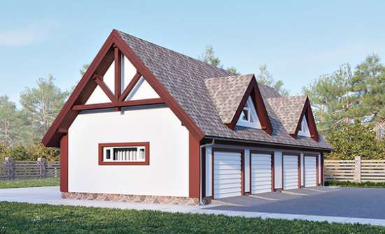 145-002-Л Проект гаража из бризолита Бежецк | Проекты домов от House Expert