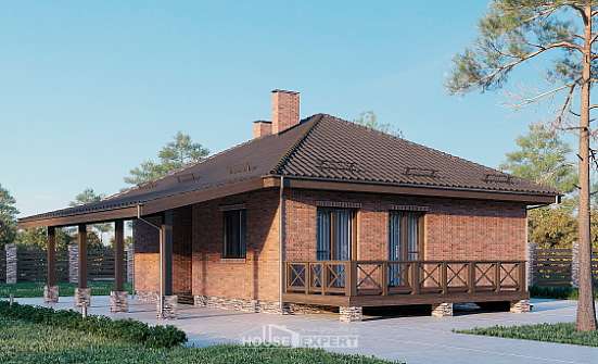 070-006-Л Проект одноэтажного дома, доступный домик из поризованных блоков Вышний Волочёк | Проекты домов от House Expert