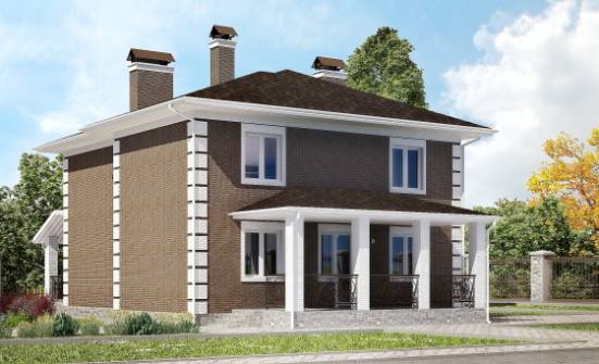 185-002-П Проект двухэтажного дома, компактный дом из бризолита Бологое | Проекты домов от House Expert