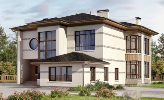 345-001-П Проект двухэтажного дома, красивый коттедж из газосиликатных блоков Бежецк | Проекты домов от House Expert