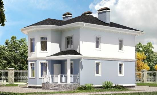 120-001-П Проект двухэтажного дома, уютный загородный дом из арболита Бежецк | Проекты домов от House Expert