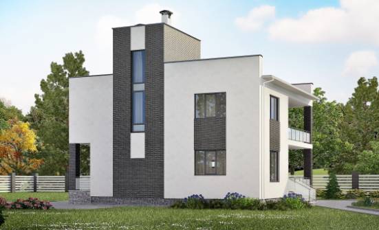 225-001-П Проект двухэтажного дома, красивый загородный дом из арболита Кашин | Проекты домов от House Expert
