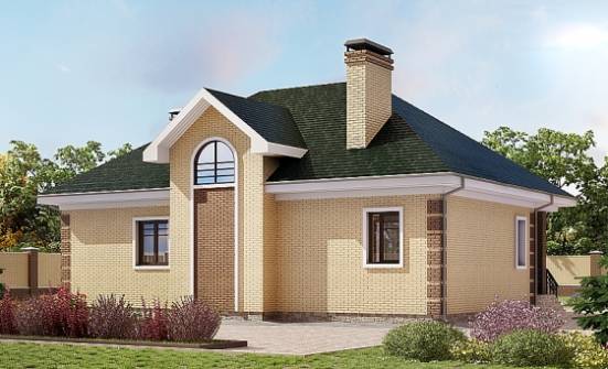 150-013-Л Проект двухэтажного дома мансардный этаж, простой домик из кирпича Конаково | Проекты домов от House Expert