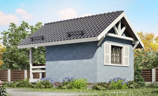 020-001-Л Проект одноэтажного дома, экономичный коттедж из бревен Бежецк | Проекты домов от House Expert
