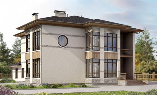 345-001-П Проект двухэтажного дома, красивый коттедж из газосиликатных блоков Бежецк | Проекты домов от House Expert