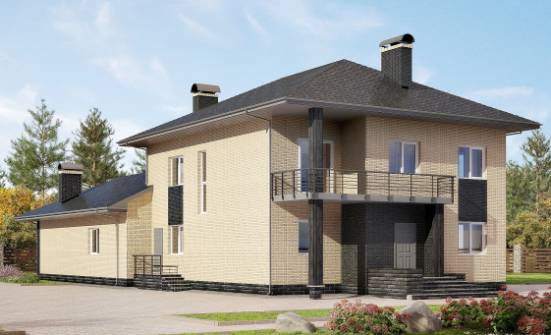 305-003-Л Проект двухэтажного дома, классический домик из арболита Кашин | Проекты домов от House Expert