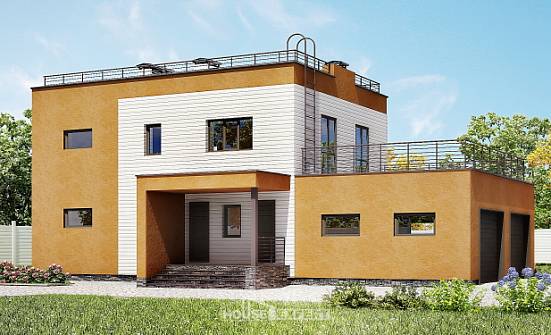 180-012-П Проект двухэтажного дома, гараж, просторный домик из кирпича Бежецк | Проекты домов от House Expert