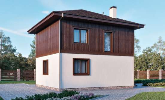 100-006-Л Проект двухэтажного дома, классический загородный дом из пеноблока Торжок | Проекты домов от House Expert