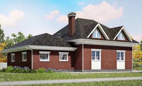 290-002-П Проект двухэтажного дома с мансардой, гараж, огромный дом из бризолита Удомля | Проекты домов от House Expert