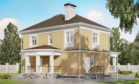 160-001-Л Проект двухэтажного дома, красивый домик из газосиликатных блоков Зубцов | Проекты домов от House Expert
