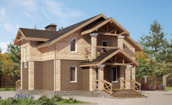 160-014-П Проект двухэтажного дома, современный коттедж из бризолита Кашин | Проекты домов от House Expert