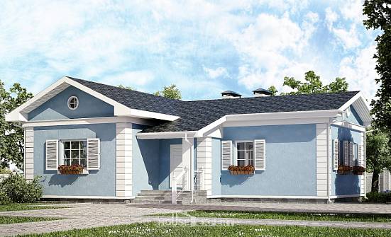 090-004-П Проект одноэтажного дома, экономичный домик из арболита Торжок | Проекты домов от House Expert