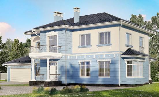 285-003-Л Проект двухэтажного дома, гараж, современный дом из кирпича Вышний Волочёк | Проекты домов от House Expert