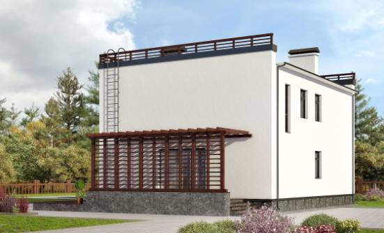 215-002-П Проект двухэтажного дома, классический домик из керамзитобетонных блоков Зубцов | Проекты домов от House Expert