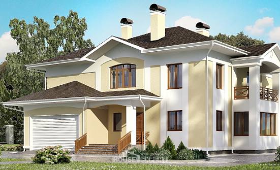 375-002-Л Проект двухэтажного дома, гараж, просторный дом из кирпича Калязин | Проекты домов от House Expert