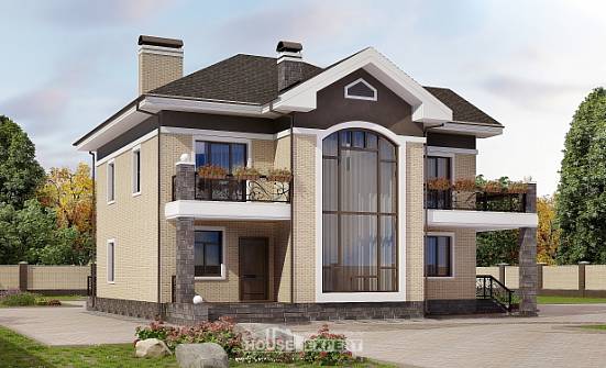200-006-П Проект двухэтажного дома, классический дом из кирпича Кашин | Проекты домов от House Expert