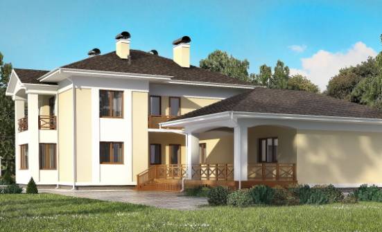 375-002-Л Проект двухэтажного дома, гараж, просторный дом из кирпича Калязин | Проекты домов от House Expert