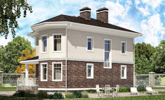 120-001-Л Проект трехэтажного дома, экономичный домик из поризованных блоков Вышний Волочёк | Проекты домов от House Expert