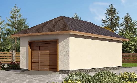 040-001-П Проект гаража из газосиликатных блоков Кашин | Проекты домов от House Expert
