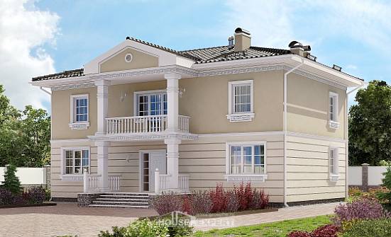 210-005-Л Проект двухэтажного дома, классический домик из пеноблока Вышний Волочёк | Проекты домов от House Expert