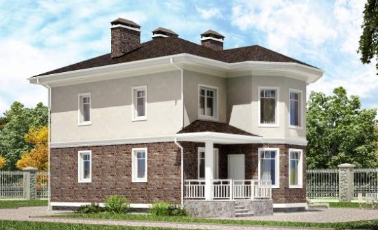120-001-Л Проект трехэтажного дома, экономичный домик из поризованных блоков Вышний Волочёк | Проекты домов от House Expert