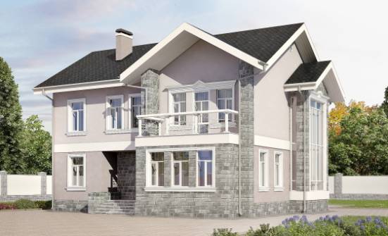 170-008-П Проект двухэтажного дома, уютный домик из бризолита Ржев | Проекты домов от House Expert