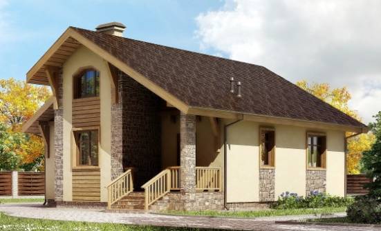 080-002-П Проект одноэтажного дома, крохотный домик из арболита Нелидово | Проекты домов от House Expert