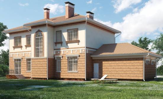 285-001-Л Проект двухэтажного дома и гаражом, классический дом из кирпича Удомля | Проекты домов от House Expert
