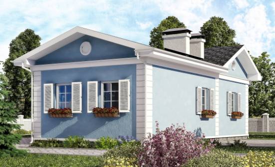 090-004-П Проект одноэтажного дома, экономичный домик из арболита Торжок | Проекты одноэтажных домов от House Expert
