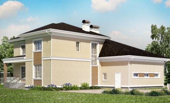 335-001-Л Проект двухэтажного дома и гаражом, красивый дом из кирпича Кашин | Проекты домов от House Expert