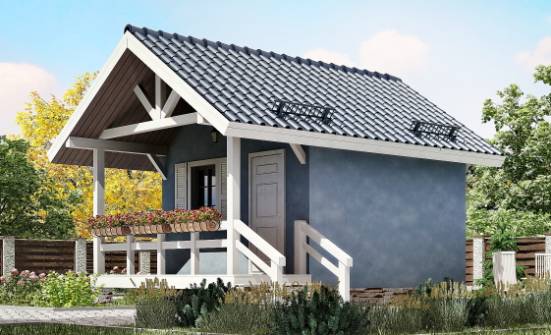 020-001-П Проект одноэтажного дома, дешевый коттедж из дерева Нелидово | Проекты домов от House Expert