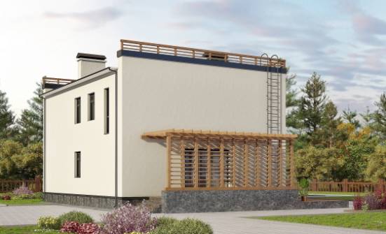 215-002-Л Проект двухэтажного дома, классический дом из теплоблока Бежецк | Проекты домов от House Expert
