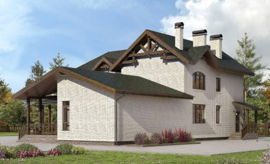 340-004-Л Проект двухэтажного дома, красивый коттедж из газосиликатных блоков Зубцов | Проекты домов от House Expert