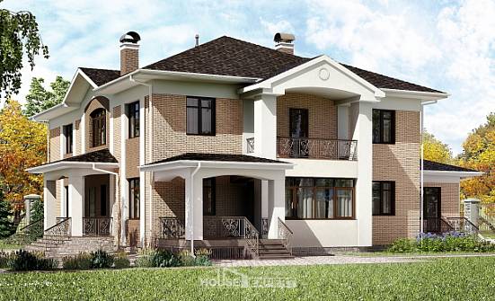 520-001-П Проект трехэтажного дома, классический домик из твинблока Бежецк | Проекты домов от House Expert