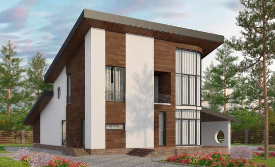 230-001-П Проект двухэтажного дома мансардой, уютный дом из кирпича Нелидово | Проекты домов от House Expert
