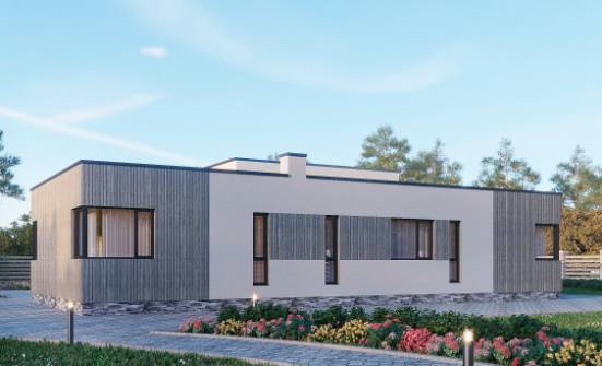 175-001-Л Проект одноэтажного дома, классический домик из поризованных блоков Торжок | Проекты одноэтажных домов от House Expert