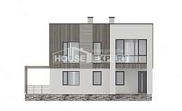 150-017-П Проект двухэтажного дома, красивый загородный дом из газосиликатных блоков, Зубцов