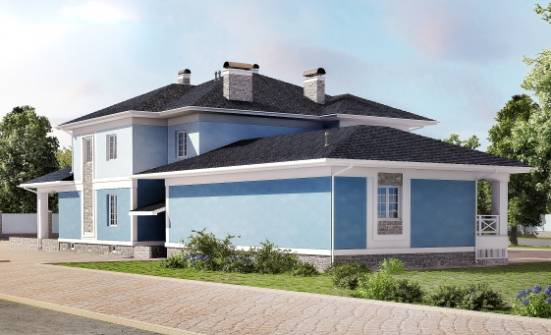 620-001-П Проект трехэтажного дома, гараж, уютный дом из газосиликатных блоков, Бежецк